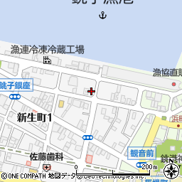 千葉県銚子市新生町1丁目20-4周辺の地図