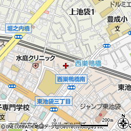 東京都豊島区東池袋2丁目54-18周辺の地図