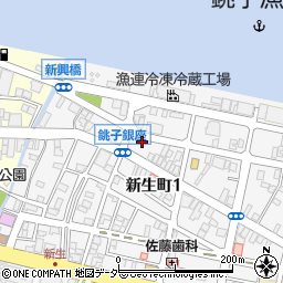 千葉県銚子市新生町1丁目40-3周辺の地図