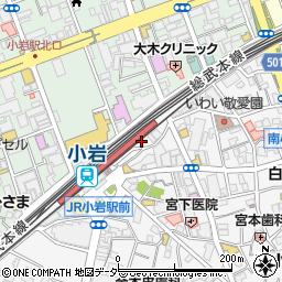 鍵開けの生活救急車　江戸川区エリア専用ダイヤル周辺の地図