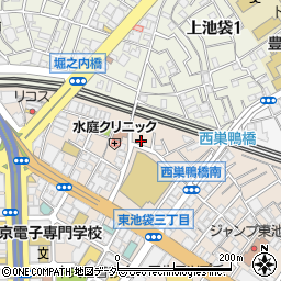 東京都豊島区東池袋2丁目54-3周辺の地図
