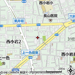 東京都江戸川区西小岩2丁目16-14周辺の地図