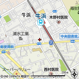 セブンイレブン福生牛浜駅南店周辺の地図