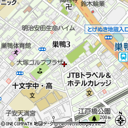 ピザハット　巣鴨店周辺の地図