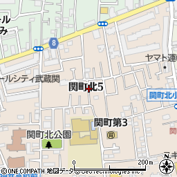 東京都練馬区関町北5丁目周辺の地図