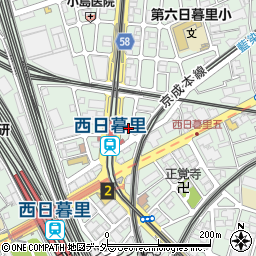 東京都荒川区西日暮里5丁目31-4周辺の地図