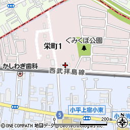 東京電力多摩変電所周辺の地図