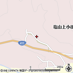 山梨県甲州市塩山上小田原79周辺の地図