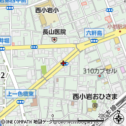 東京都江戸川区西小岩1丁目16周辺の地図