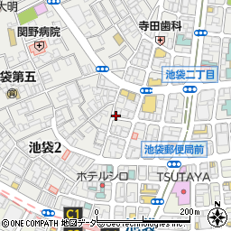 東京都豊島区池袋2丁目周辺の地図