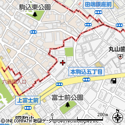 東京都文京区本駒込5丁目71-11周辺の地図