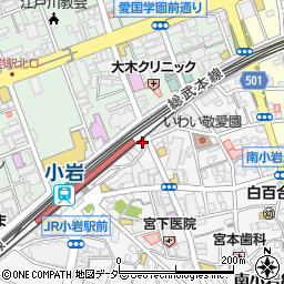焼肉 牛山道 小岩駅前店周辺の地図
