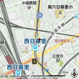 東京都荒川区西日暮里5丁目31-11周辺の地図