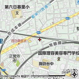 東京都荒川区西日暮里5丁目2-1周辺の地図