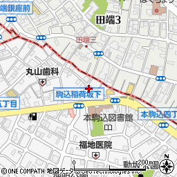 ＳＡＮパーク文京本駒込１駐車場周辺の地図