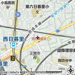 東京都荒川区西日暮里5丁目27-5周辺の地図