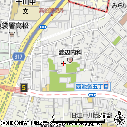 東京都豊島区池袋3丁目5周辺の地図