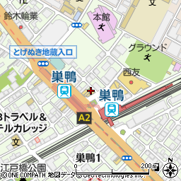 ガスト巣鴨駅前店周辺の地図