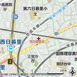東京都荒川区西日暮里5丁目27-4周辺の地図