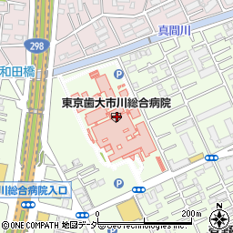 ファミリーマート東京歯科大学市川総合病院店周辺の地図