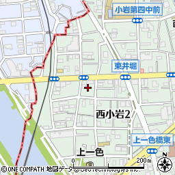 東京都江戸川区西小岩2丁目10周辺の地図