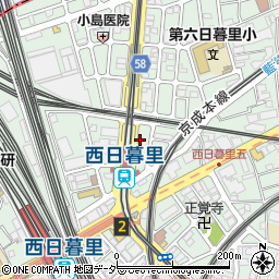 東京都荒川区西日暮里5丁目31-2周辺の地図
