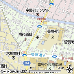 セブンイレブン市川菅野６丁目店周辺の地図