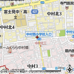 セブンイレブン練馬中杉通り店周辺の地図