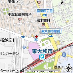セブンイレブン東大和市駅北口店周辺の地図