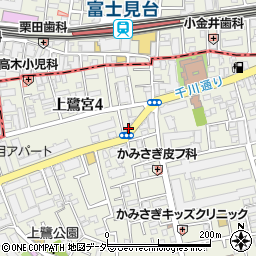 東京都中野区上鷺宮4丁目15周辺の地図