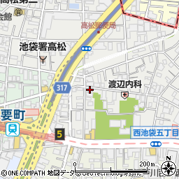 東京都豊島区池袋3丁目5-16周辺の地図