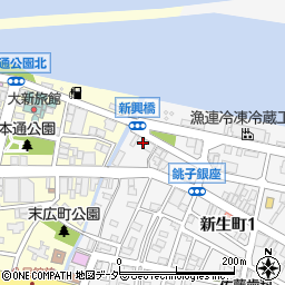 千葉県銚子市新生町1丁目1-18周辺の地図