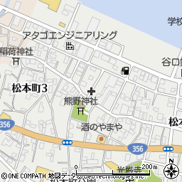 千葉県銚子市松本町周辺の地図
