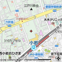 東京都江戸川区西小岩1丁目25周辺の地図