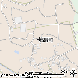 千葉県銚子市高野町周辺の地図