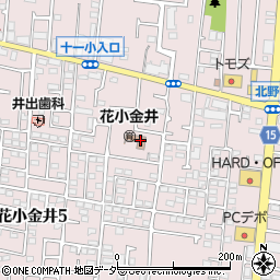 小平市立中央図書館　花小金井北分室周辺の地図