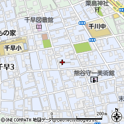 東京都豊島区千早周辺の地図