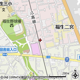 東京都福生市福生2454-28周辺の地図