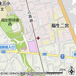東京都福生市福生2454-26周辺の地図