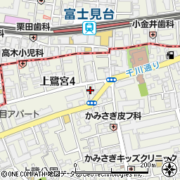 東京都中野区上鷺宮4丁目15-7周辺の地図