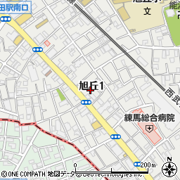 東京都練馬区旭丘1丁目周辺の地図