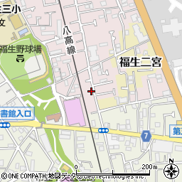 東京都福生市福生2454-22周辺の地図