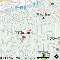 東京都練馬区下石神井6丁目周辺の地図