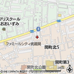 鍵屋トラブル緊急隊・武蔵関駅前店周辺の地図
