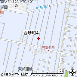 東京都立川市西砂町4丁目56周辺の地図
