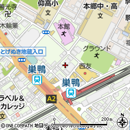 東京都豊島区巣鴨2丁目周辺の地図