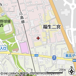 東京都福生市福生2457-4周辺の地図