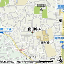 東京都練馬区南田中4丁目周辺の地図