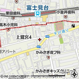 東京都中野区上鷺宮4丁目15-8周辺の地図