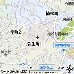 千葉県銚子市弥生町周辺の地図